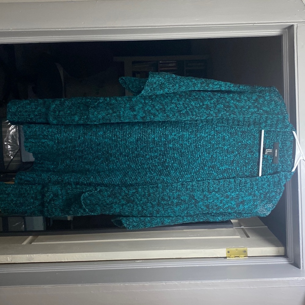Green Forever 21 Cardigan